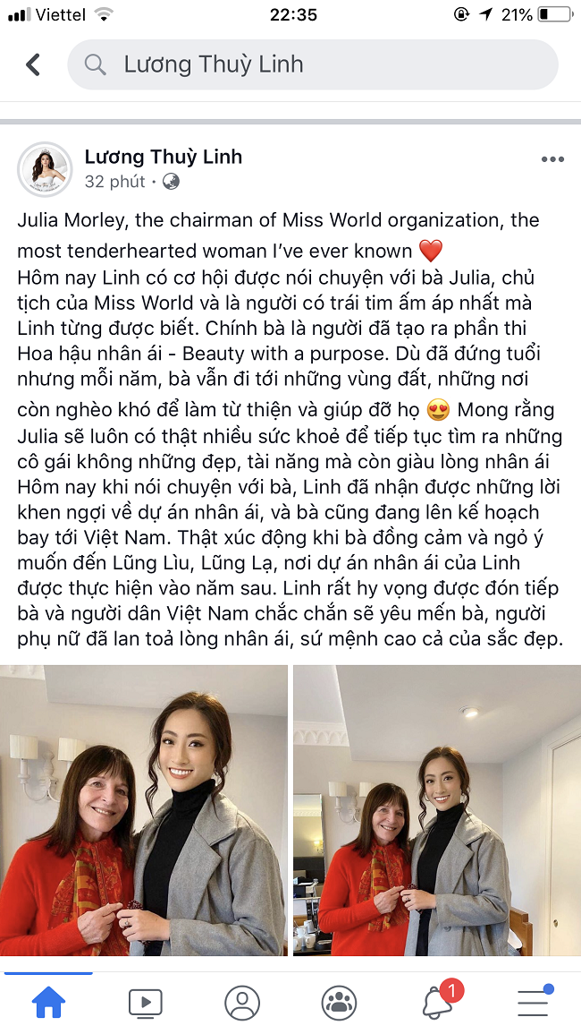IMG 2492 Hội ngộ Lương Thùy Linh, Chủ tịch Miss World lên kế hoạch đến Việt Nam