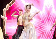 Diện đồ belly dance, Kiều Loan “đốt mắt” khán giả Dubai