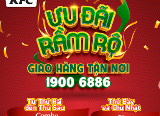 Ưu Đãi Rầm Rộ Cùng KFC!!!