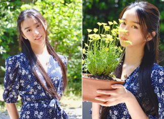 Người mẫu 17 tuổi đón nắng hè