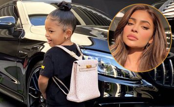 Kylie Jenner mua ba lô hàng hiệu gần 300 triệu cho con gái đi học