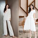 Loạt đồ trắng ‘hack’ dáng của Đỗ Thị Hà